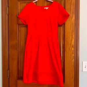 Uttam Boutique red, knee length dress